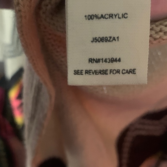 Boho Beige Patterned Cardigan - Picture 5 of 5